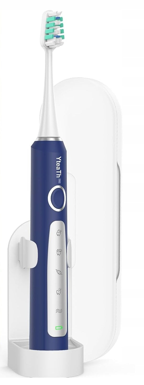 YTEATH Y05 ELECTRIC SONIC TOOTHBRUSH TIMER + 6 TIPS