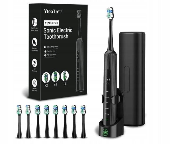 YTEATH Y09 ELECTRIC TOOTHBRUSH BLACK