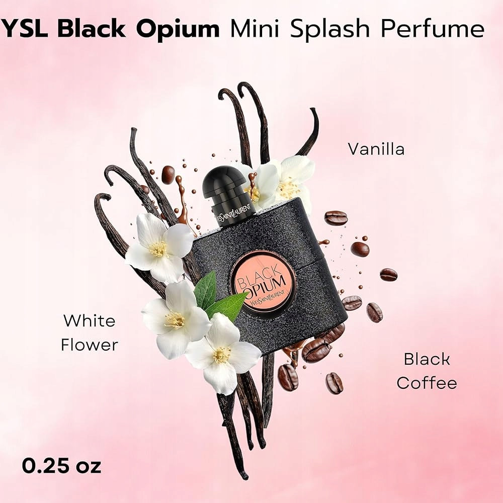 YVES SAINT LAURENT BLACK OPIUM EDP EAU DE PARFUM MINIATURE 7,5 ml CARTON Packaging status original