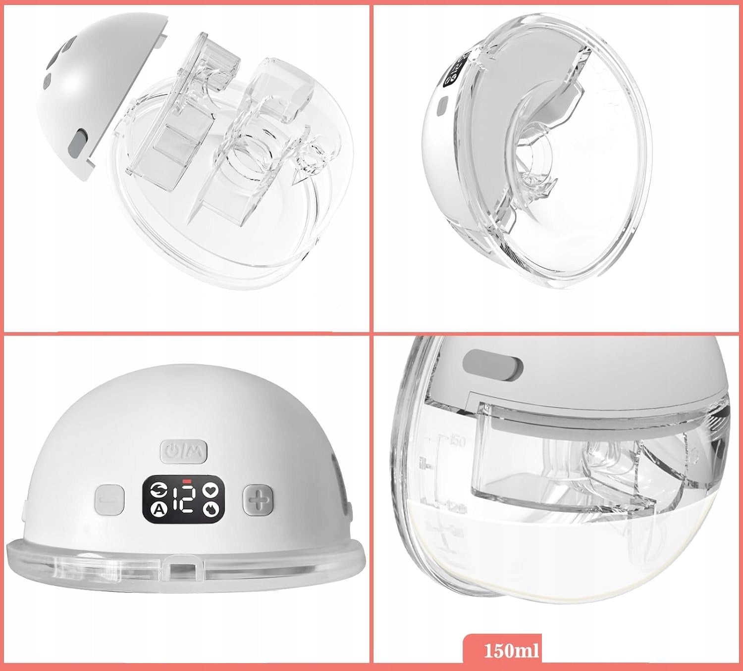 Yadobig M1 WIRELESS Dual Breast Electric Breast Pump Packaging status original