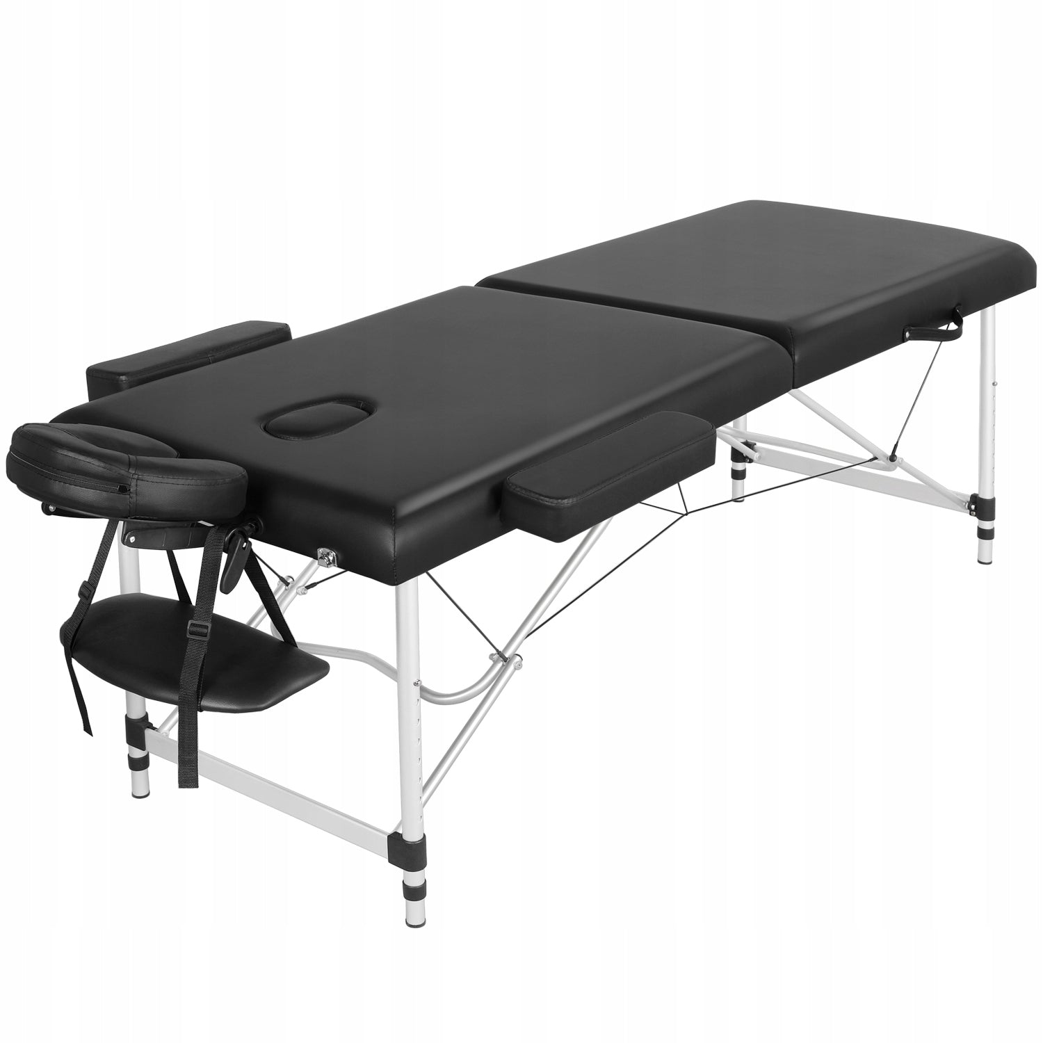 Yaheetech Portable Adjustable Folding Massage Table, 213x70cm, Black Packaging status original