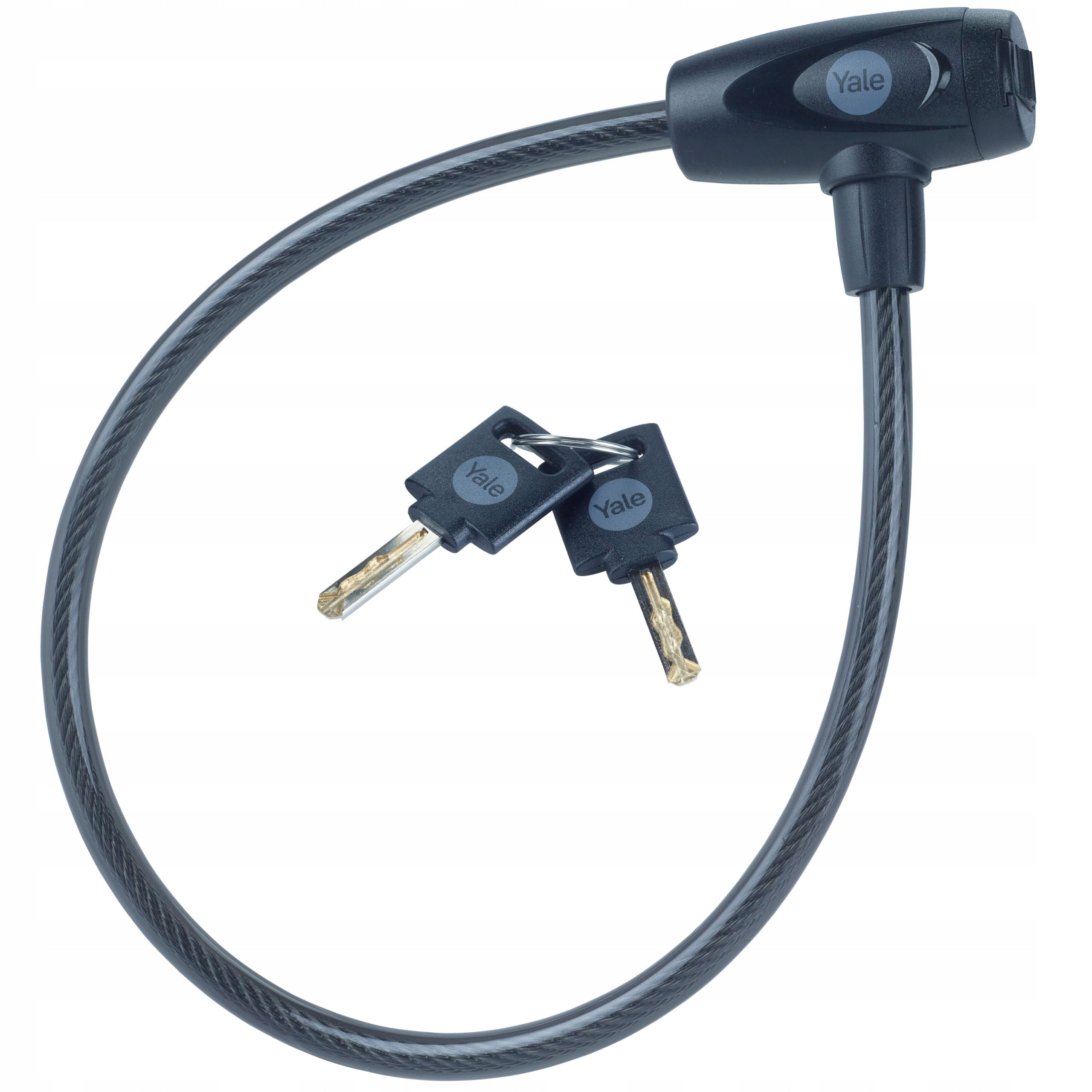 Yale YCK0/10/60/2 bicycle clasp with key, 10 mm steel cable
