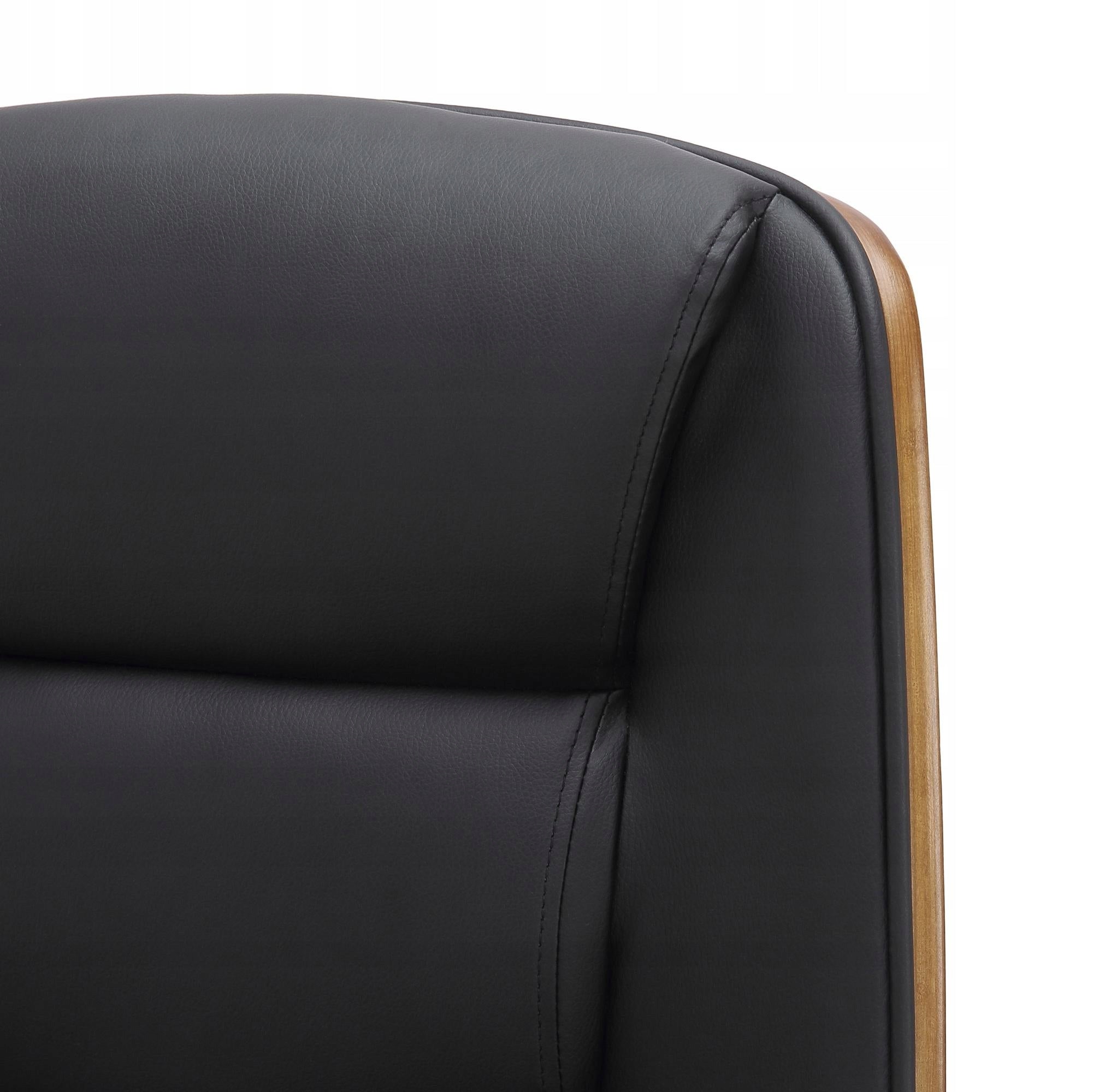 Yankton Office Chair, Walnut/Black Brand CLP