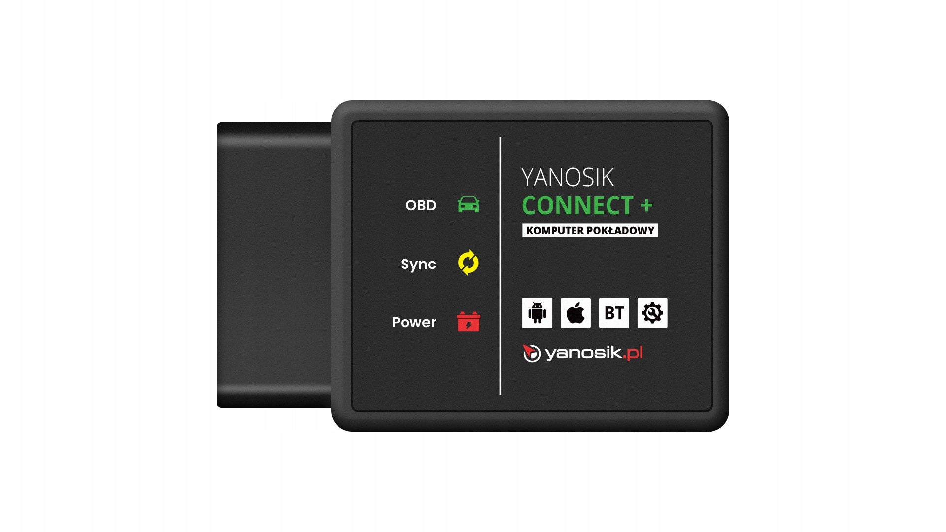 Yanosik Connect+ iOS and Android onboard computer Manufacturer code 5908227379051