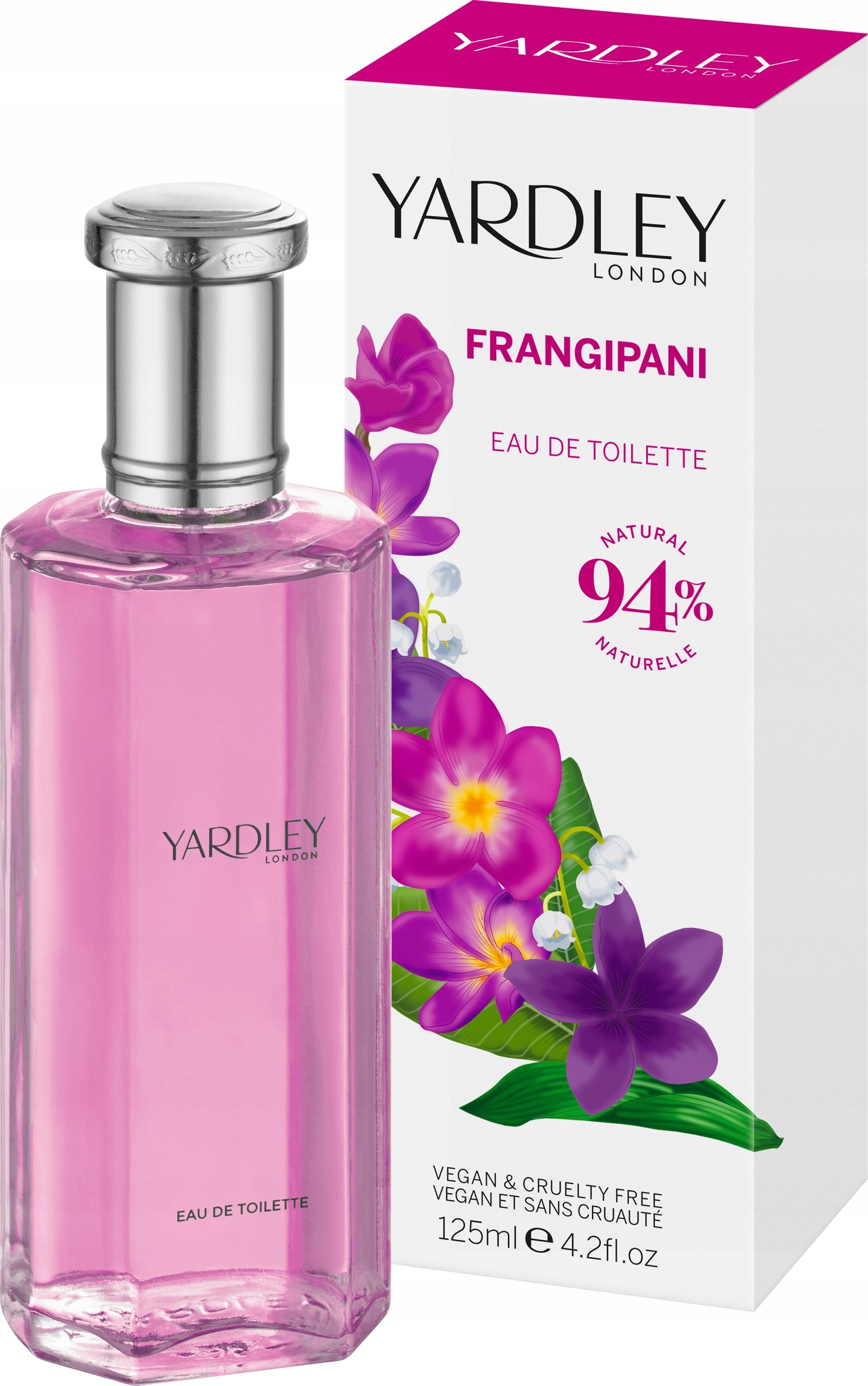 Yardley Eau De Toilette 125 ml FLOWER FRANGIPANI-PLUMERIA