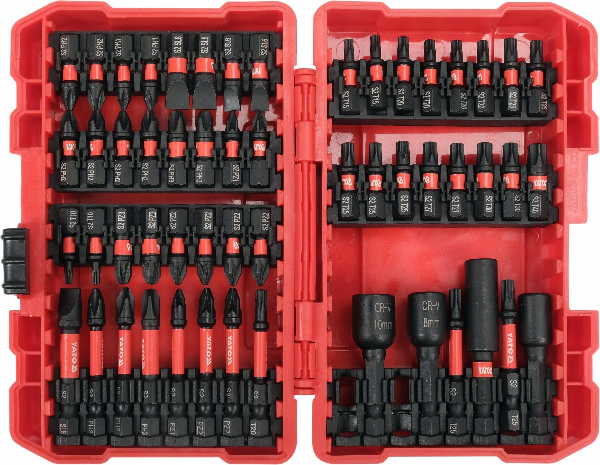 Yato YT-04617 Professional Impact Screwdriver Tip Set 54 Pcs