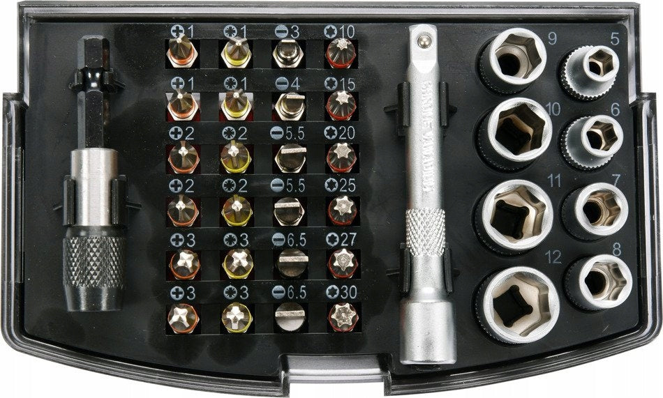 Yato YT-04623 Set of screwdriver bits and sockets 34 pcs 1/4" Brand Yato