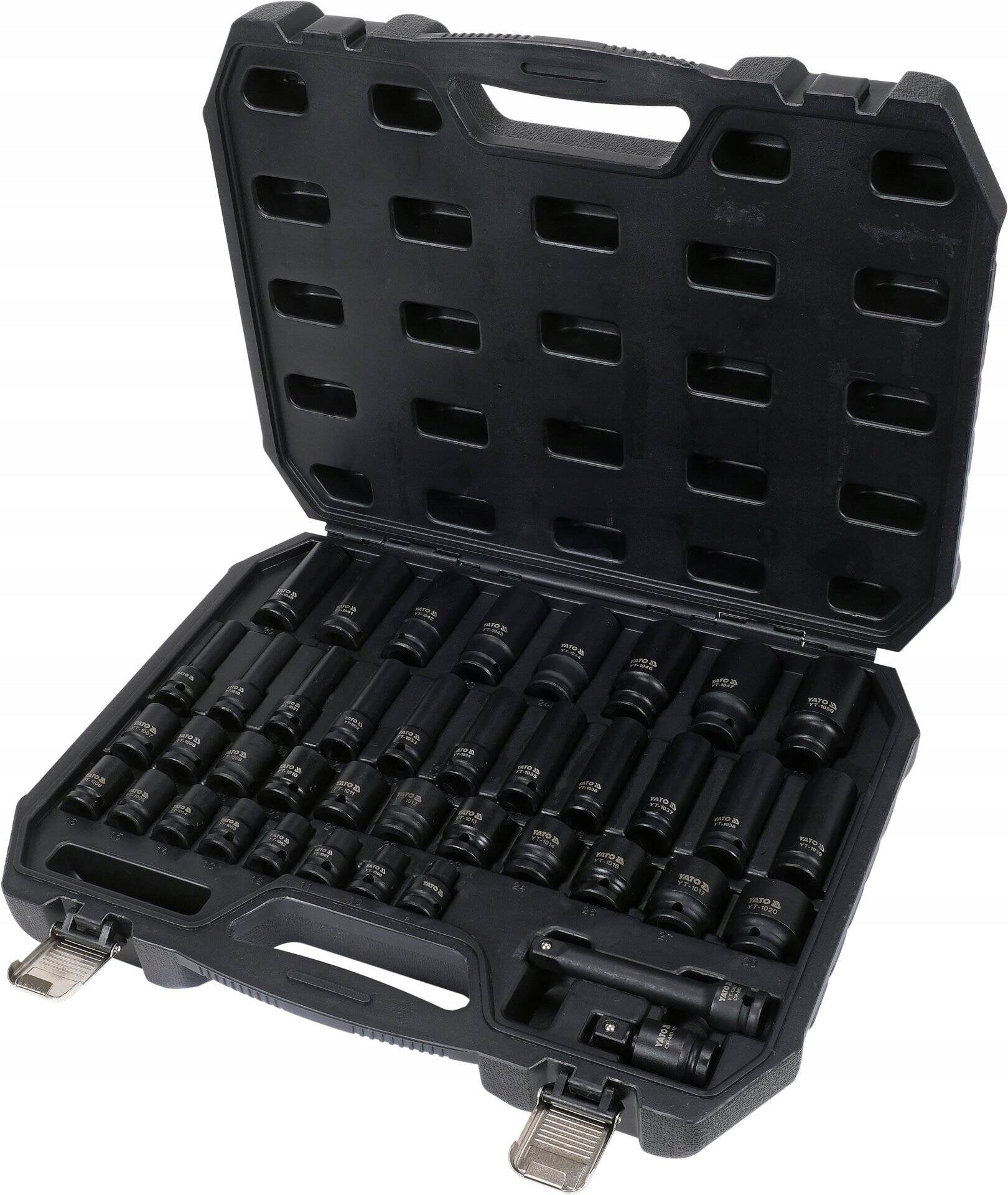 Yato YT-10555 Impact Socket Set in 1/2" Case 40 Elements