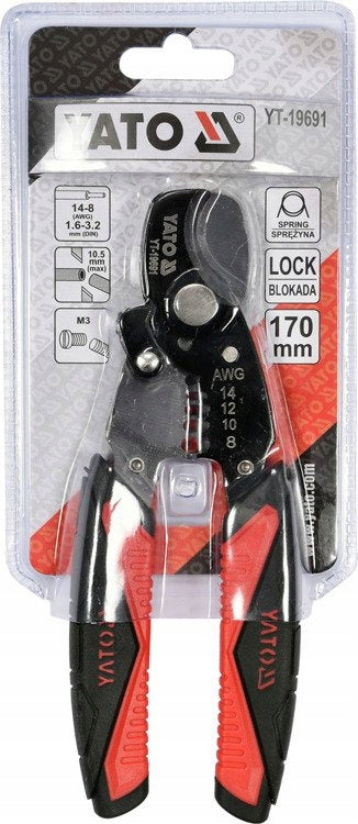 Yato YT-19691 Cutting pliers for cutting insulation stripping wires 10.5 mm Product weight with unit packaging 0.188 kg