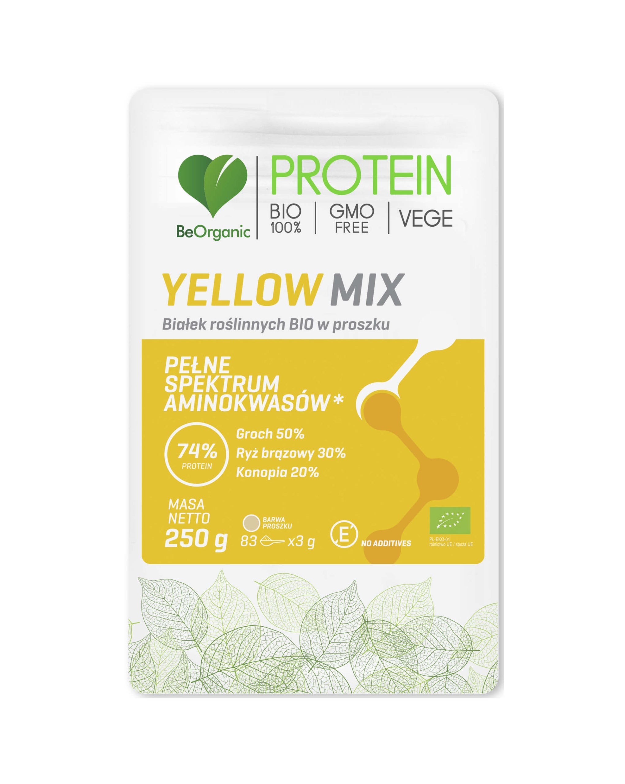 Yellow Mix Vegetable Conditioner 74% Protein BeOrganic 250 g