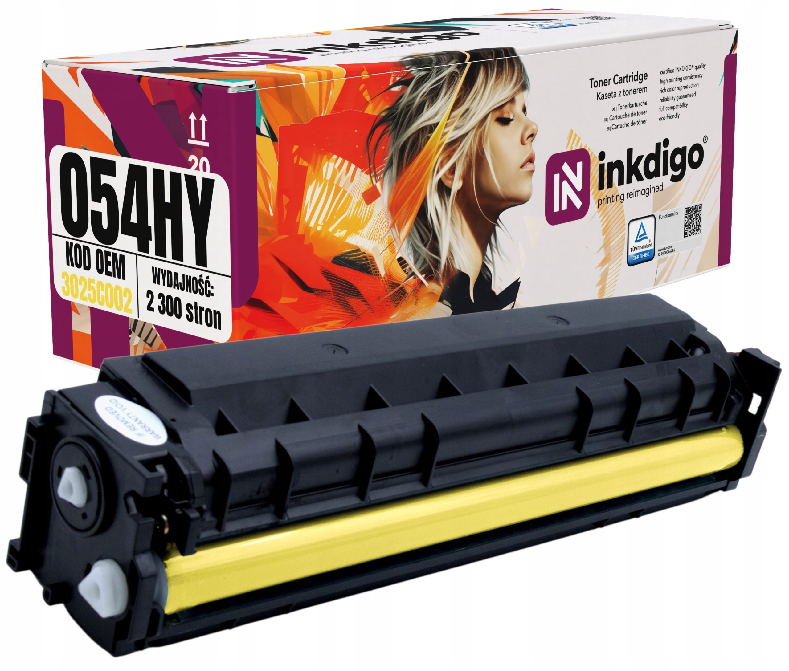 Yellow Toner Cartridge for CANON I-Sensys CRG054 MF642Cdw MF643Cdw MF644Cdw Printer