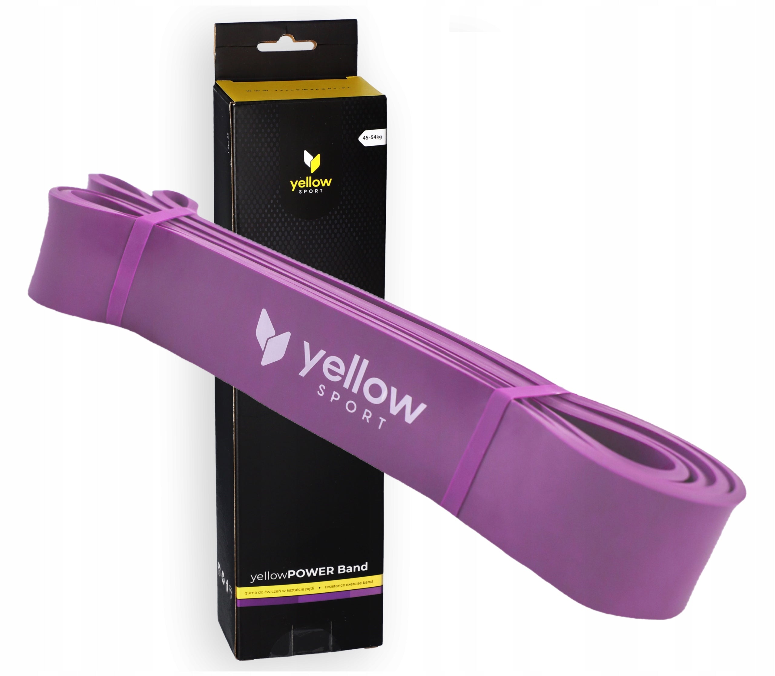 YellowPOWER Band Exercise Rubber - Purple, Resistance 45 -54 kg