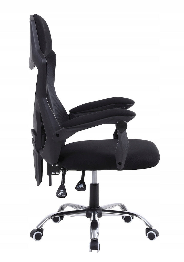 Yoda Black gaming chair without footrest Furniture width 57 cm