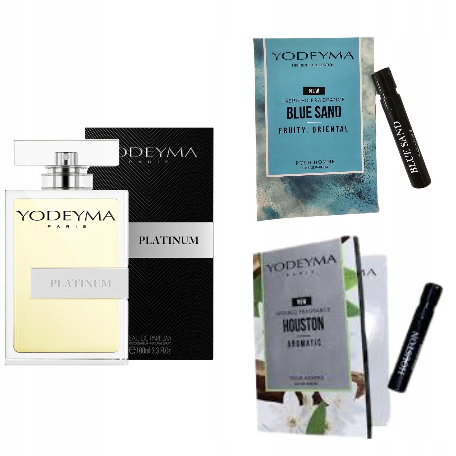 Yodeyma Platinum Perfumed Water for Men 100ml + 2 samples