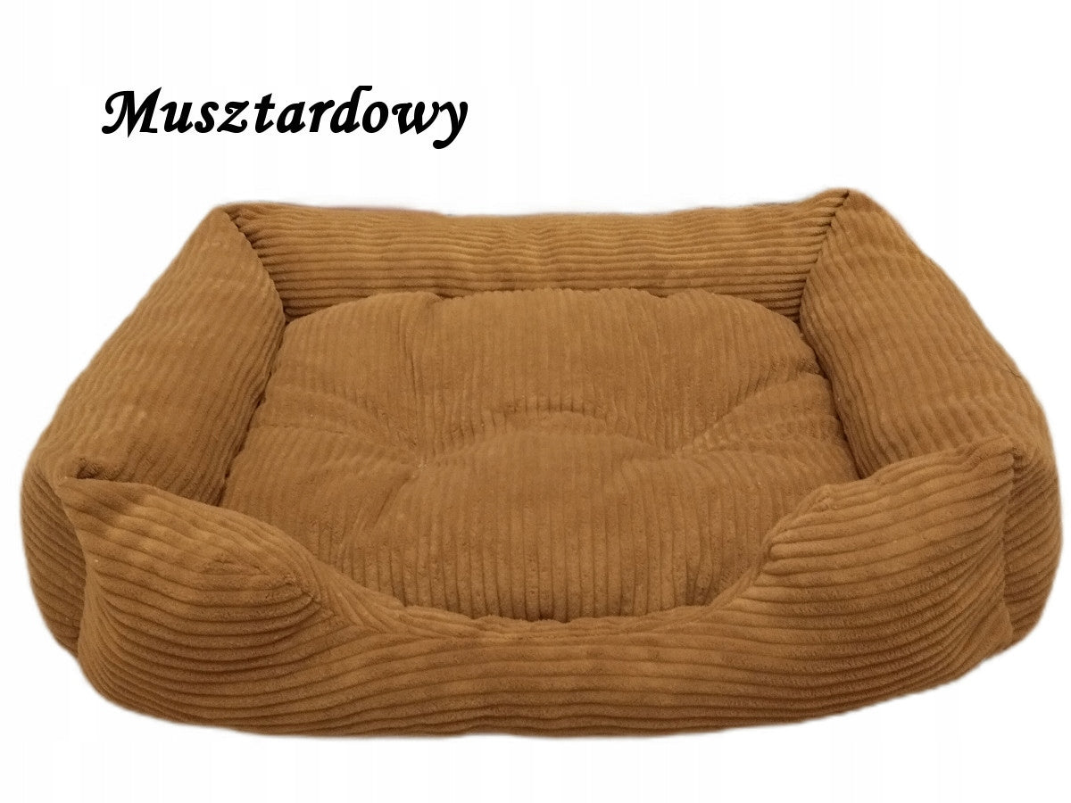 York Dog Bed, Comfortable Soft Bedding Playpen Corduroy 60x50 Color green