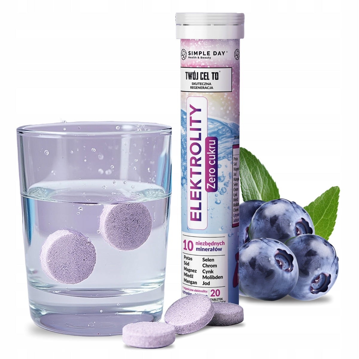 Your Goal is ELECTROLYTES Essential Minerals Refreshing aroma 20 tabl.mus. Brand Simple Day