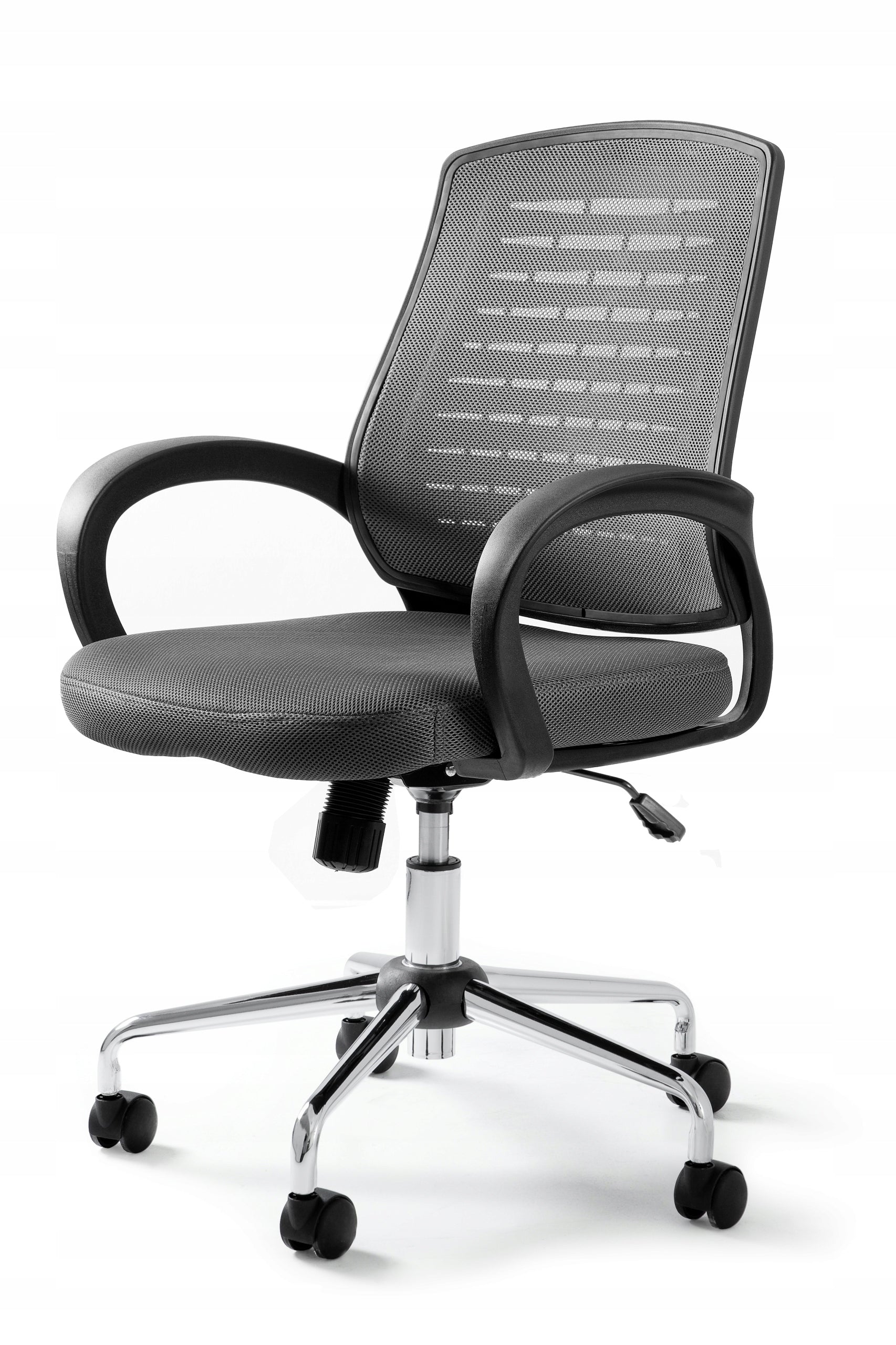 Youth Armchair AWARD Mesh Grey Office, Ergonomic Swivel Chair