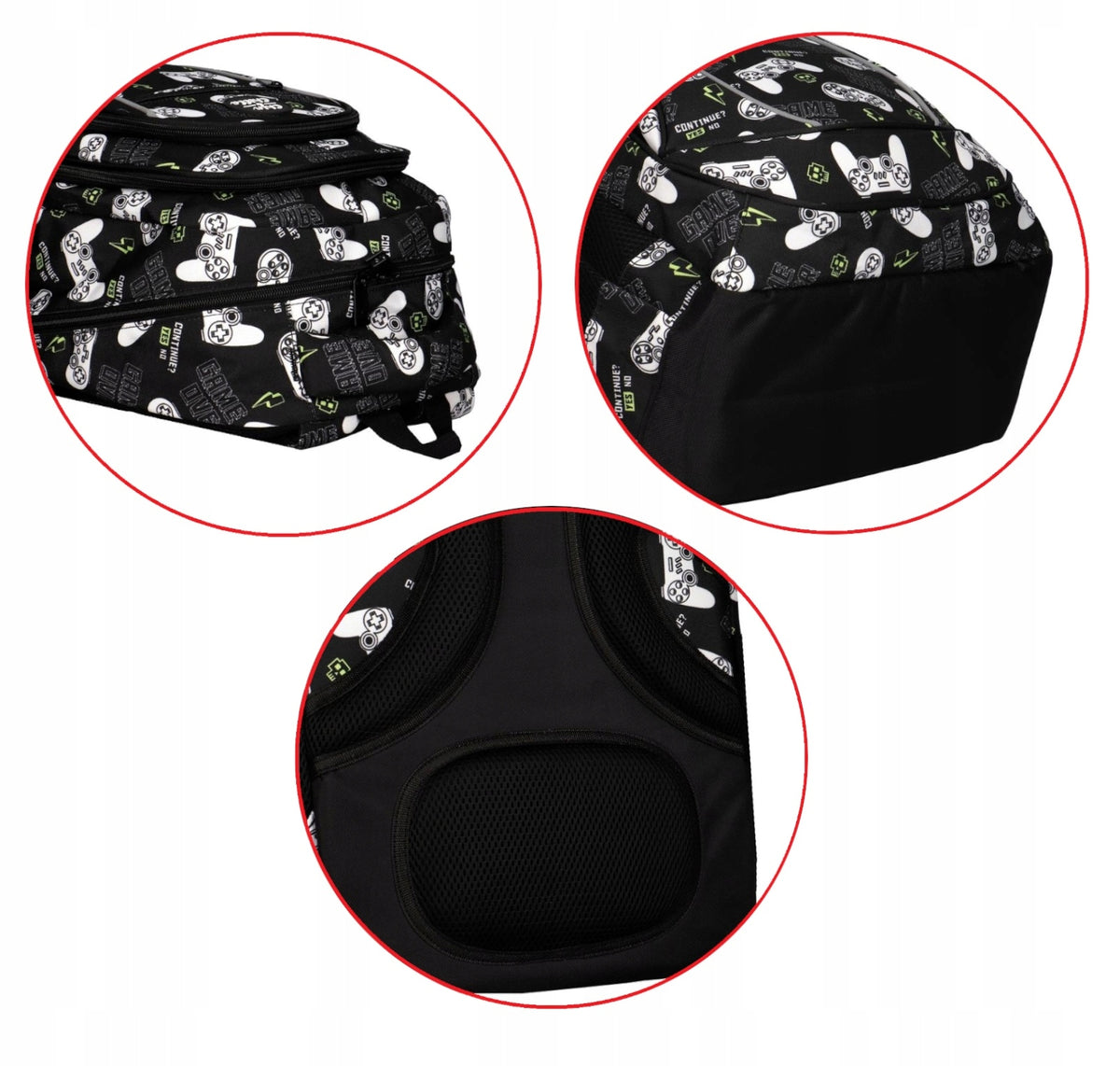 Youth School Backpack 3 Compartments Incood Pads Brand Chin&Chilla