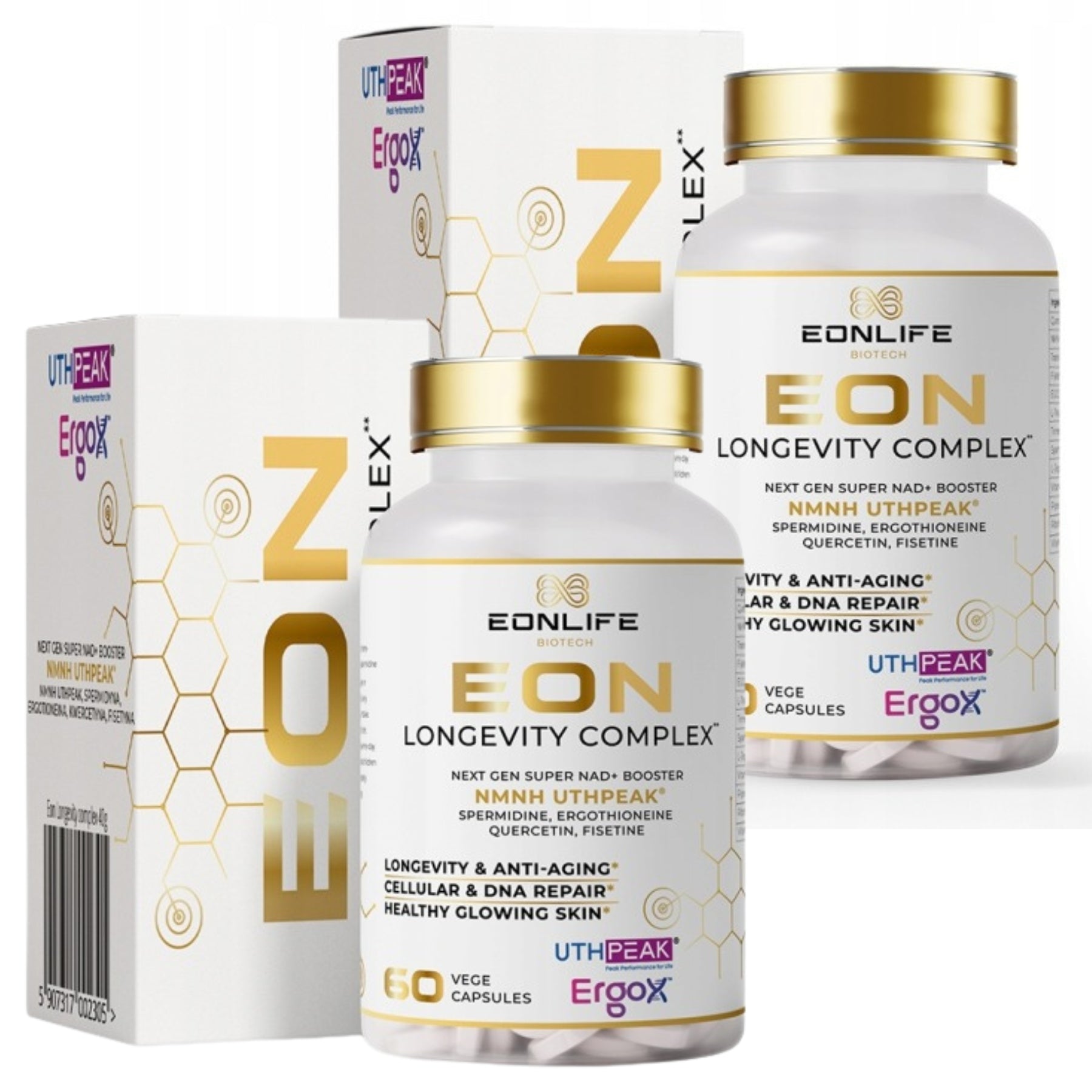 Youth Supplement Eonlife Longevity Complex NMN NAD+ 60 caps. 2 PACKS