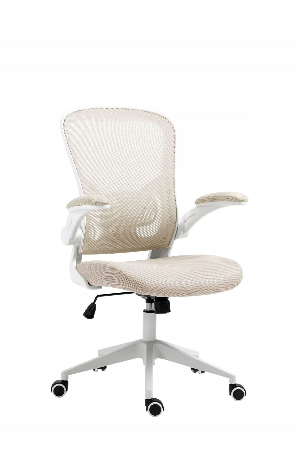 Youth armchair beige with folding armrests mesh TILT KIDARO