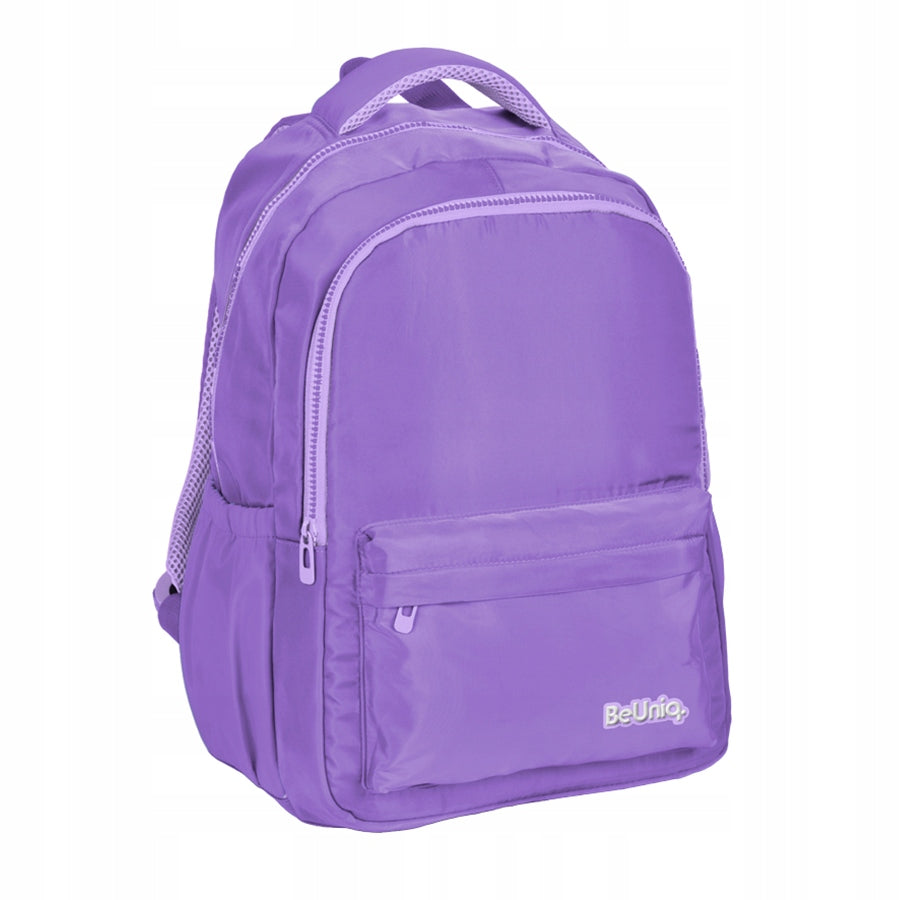 Youth backpack BeUniq purple school light roomy travel