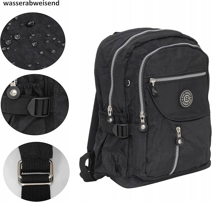 Youth city backpack light line Bag Street 2216 Black Packaging status original