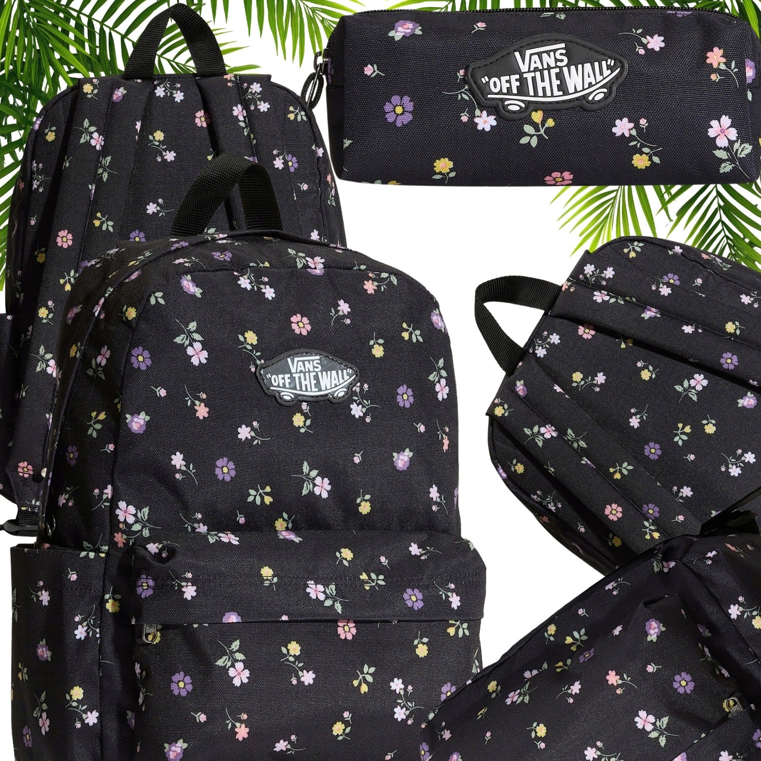 Youth school backpack for children Vans black polyester