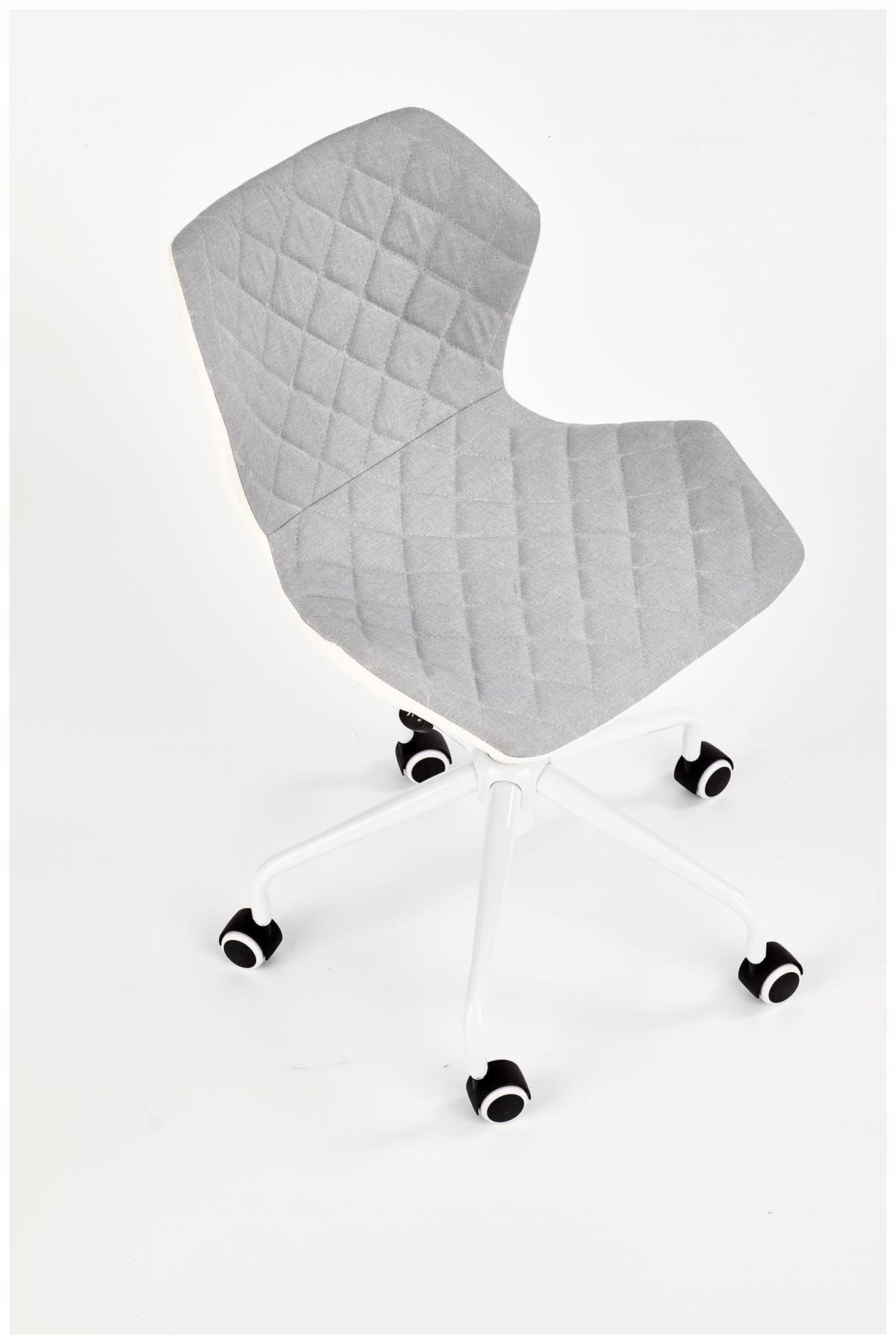 Youth swivel chair MATRIX 3 Grey and White Fabric 100 kg