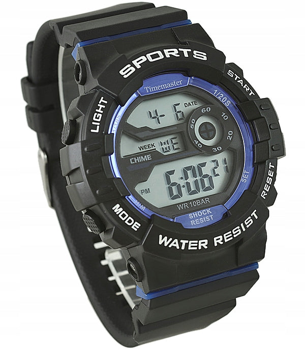 Youth watch waterproof 10ATM sports LCD Timemaster 008/12