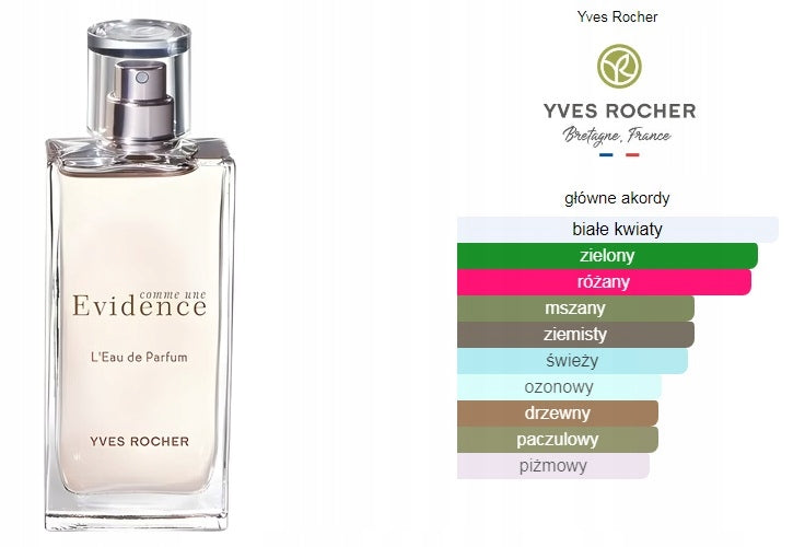 Yves Rocher - woda perfumowana Comme une Evidence 50ml. Packaging status original