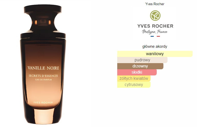 Yves Rocher - woda perfumowana Vanille NOIRE 50ml. Brand Yves Rocher