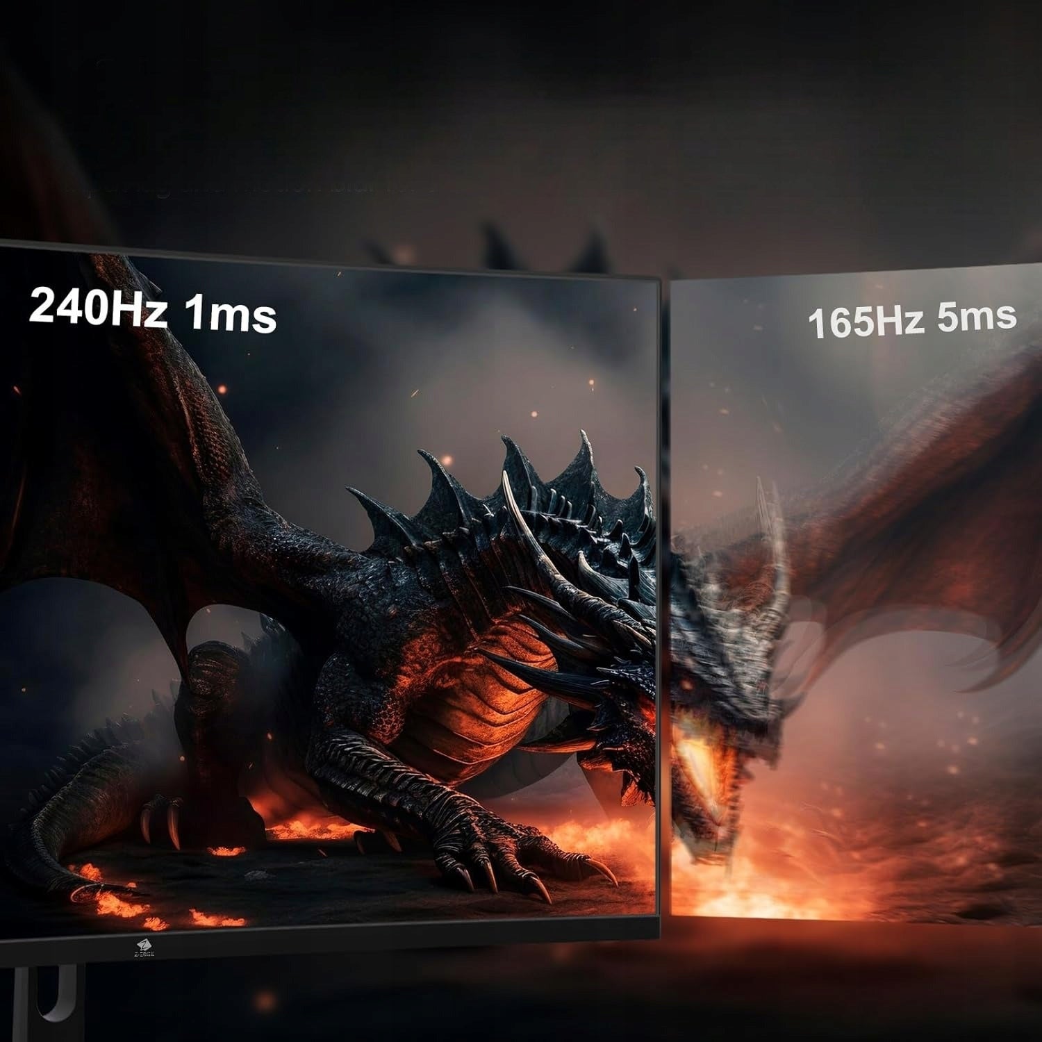 Z-Edge Gaming Monitor 32 Inches 170Hz 1ms 2K QHD Curved 1500R FreeSync