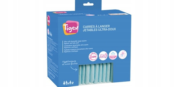 Z9921 Changing pad in patches Tigex 60x40 cm 20 pieces