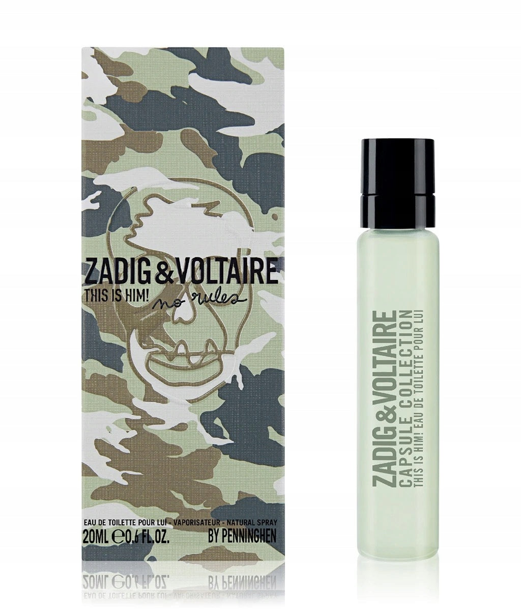 ZADIG & VOLTAIRE THIS IS HIM! NO RULES CAPSULE COLLECTION EDT 20 ML Brand Zadig&Voltaire