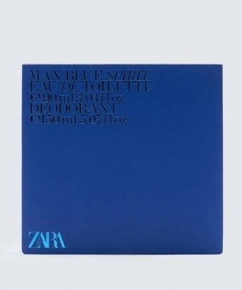 ZARA Blue Spirit Set Eau De Toilette 90 ml & Deodorant Spray 150 ml Packaging status original