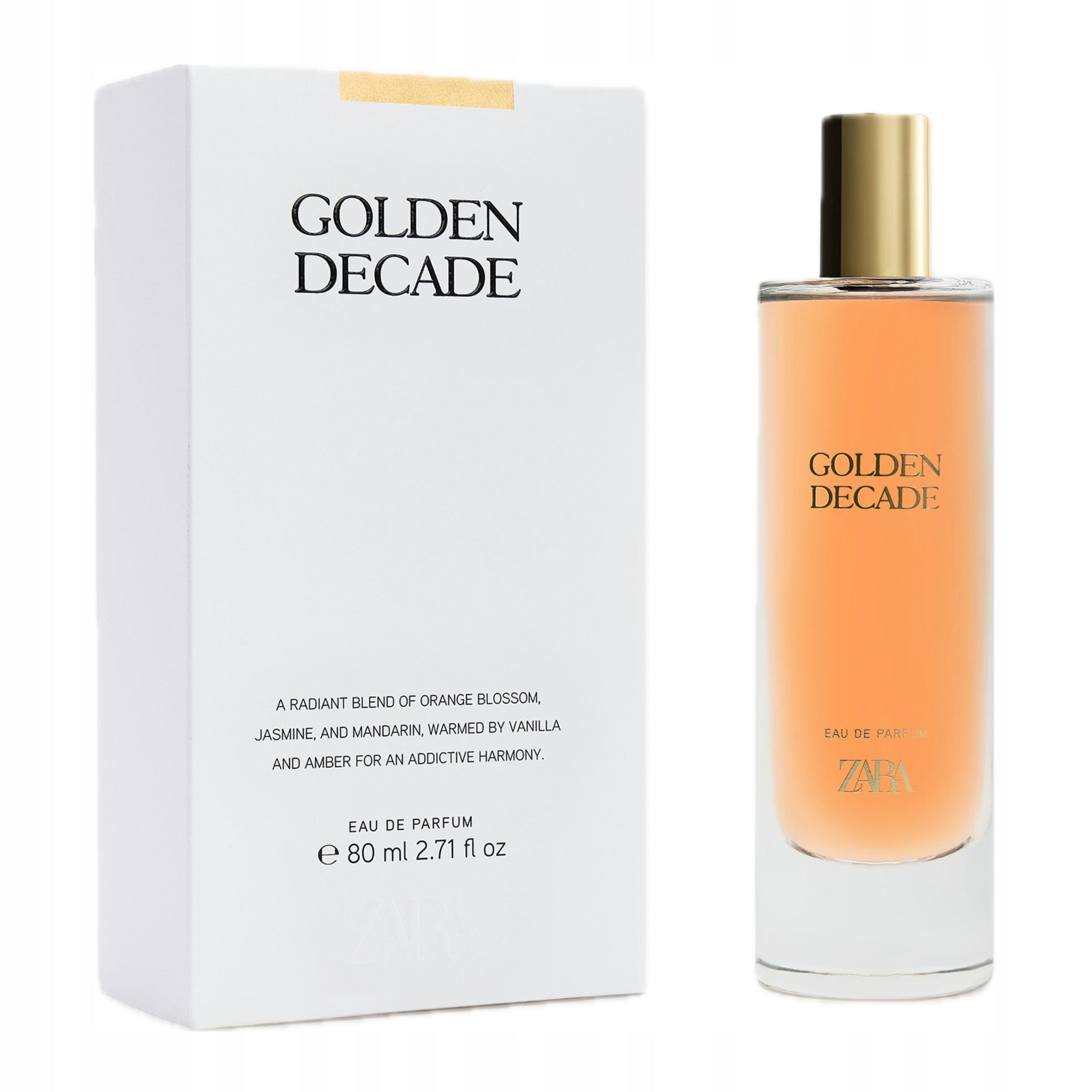 ZARA GOLDEN DECADE FOR HER 80 ML EAU DE PARFUM