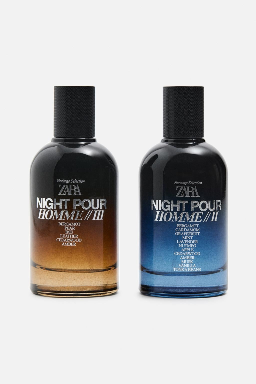 ZARA NIGHT POUR HOMME II + III 100 ML 2 x 100 ML MEN'S PERFUME ZARA Packaging status original