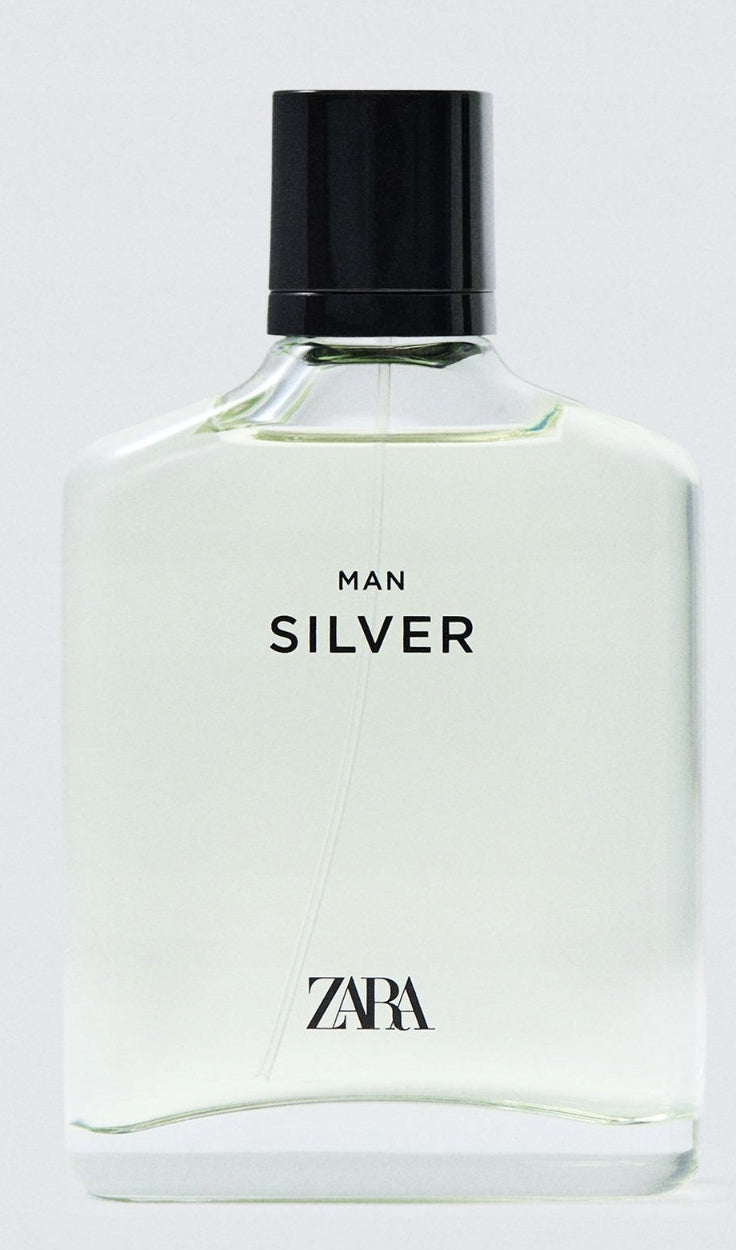 ZARA SILVER 100 ML LARGER CAPACITY MEN'S PERFUME ZARA SILVER 100 ML