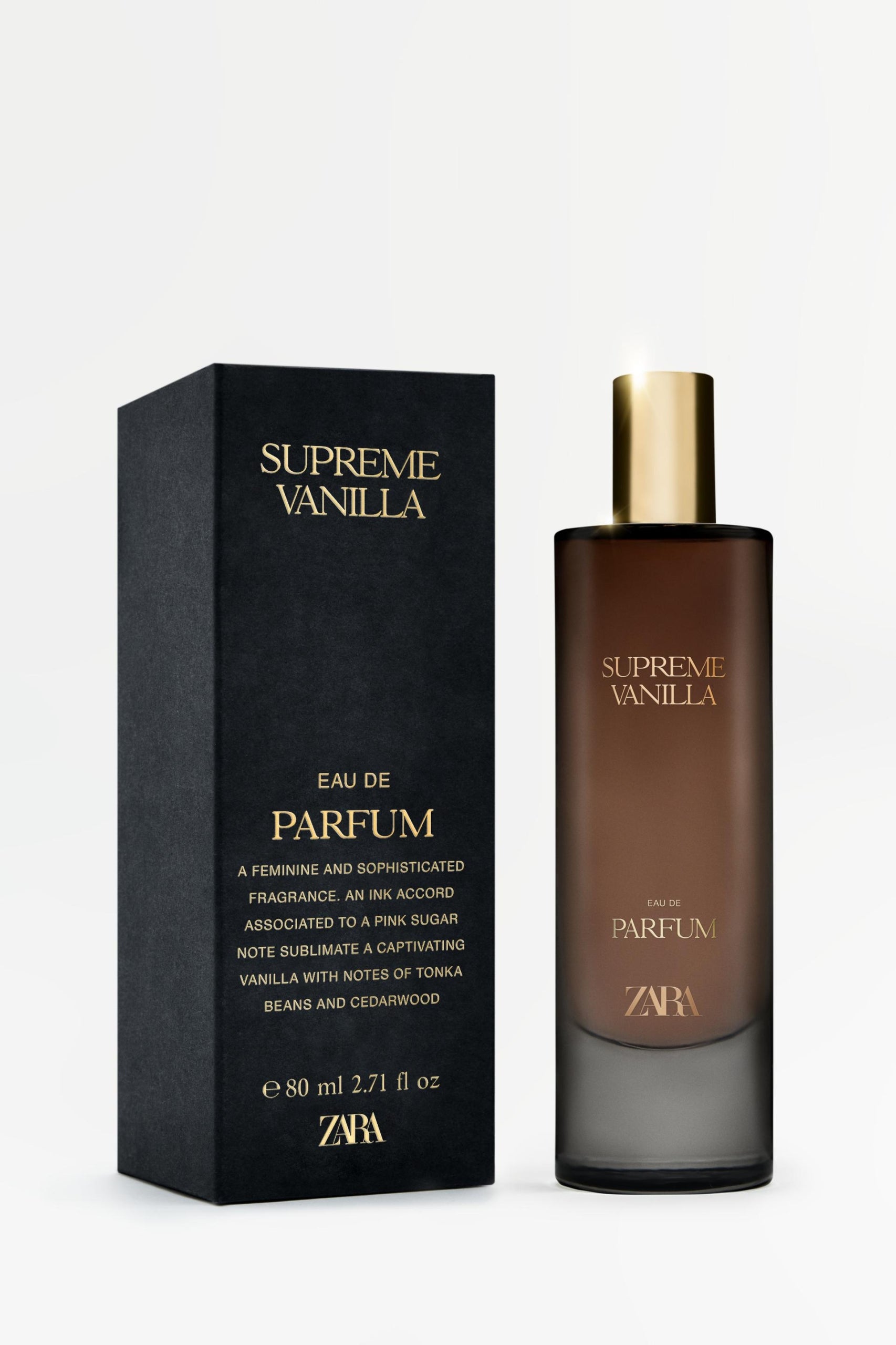 ZARA SUPREME VANILLA EDP 80ML PERFUME FOR WOMEN SUPREME VANILLA 80 ML