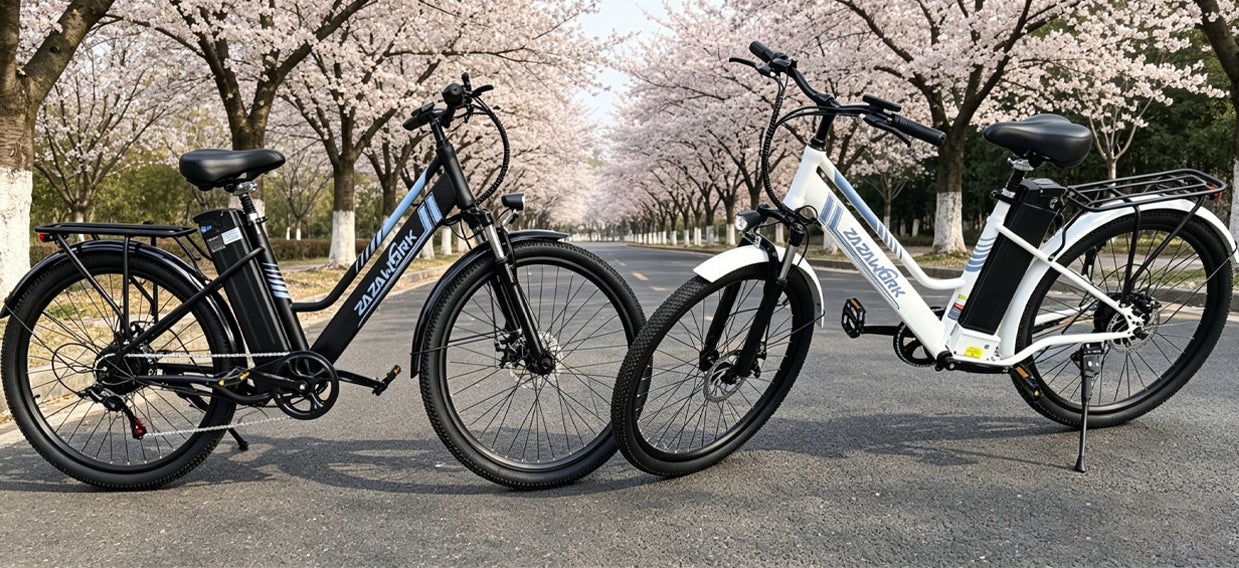 ZAZAWORK C26 PRO 2026 Women's Electric Bike 250W 20AH 720WH 120HP E-BIKE Foldability self-assembly, adjustable