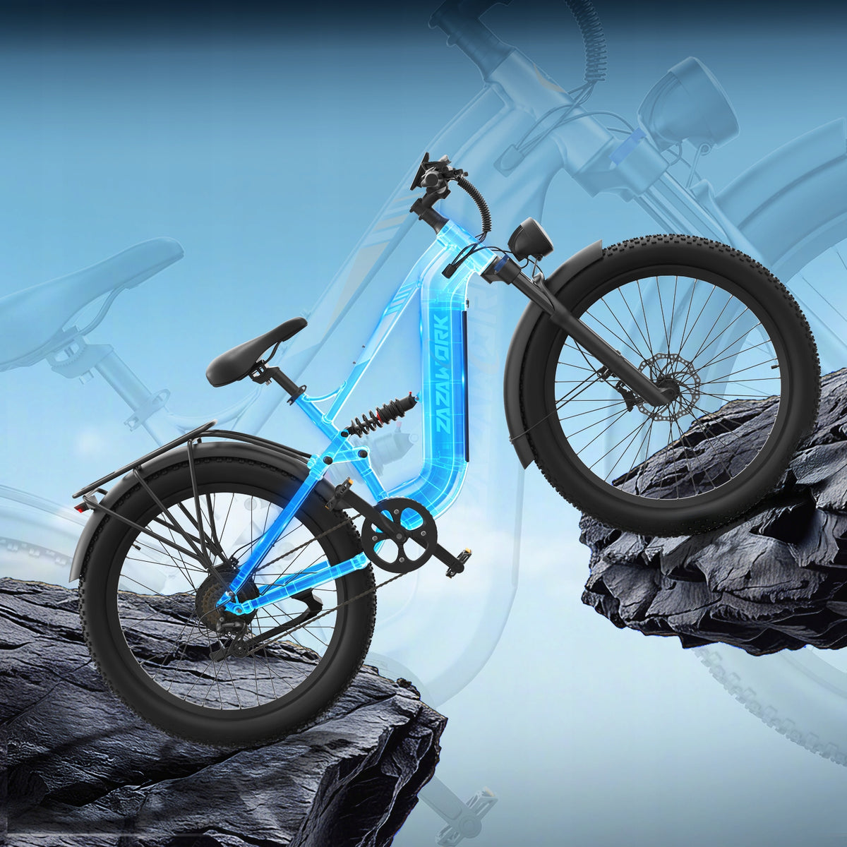 ZAZAWORK CF500 2026 Electric Vehicles 48V 20AH 1000W 45km/h 120km 27.5" Manufacturer code CF500 20AH 1000W 45km/h 27.5" 120km