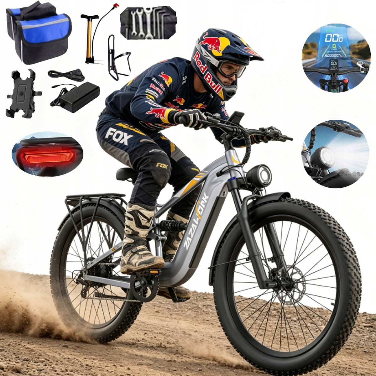 ZAZAWORK CF500 Electric Vehicles 48V 20AH 1000W 45km/h 120km 27.5" 2026