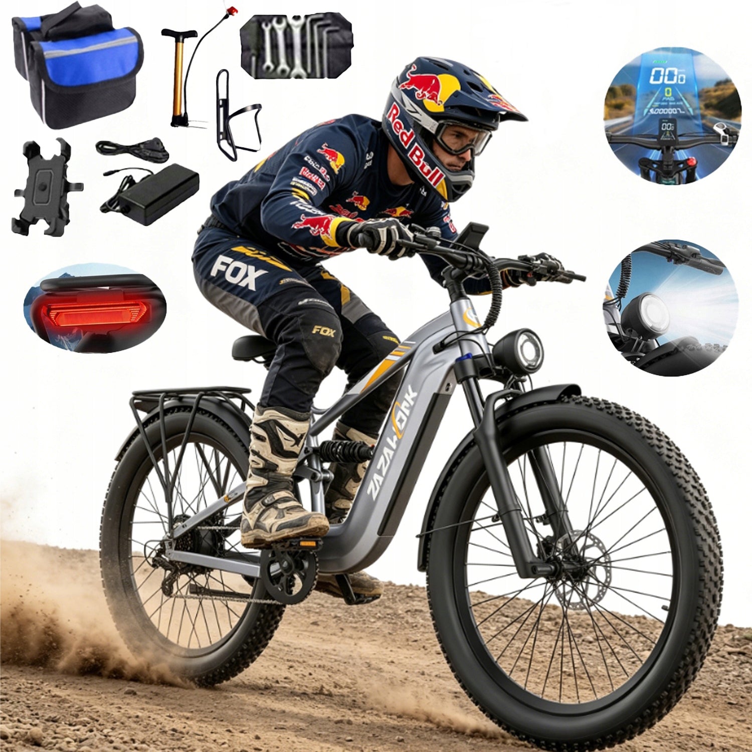 ZAZAWORK CF500 Electric Vehicles 48V 20AH 1000W 45km/h 120km 27.5" 2026