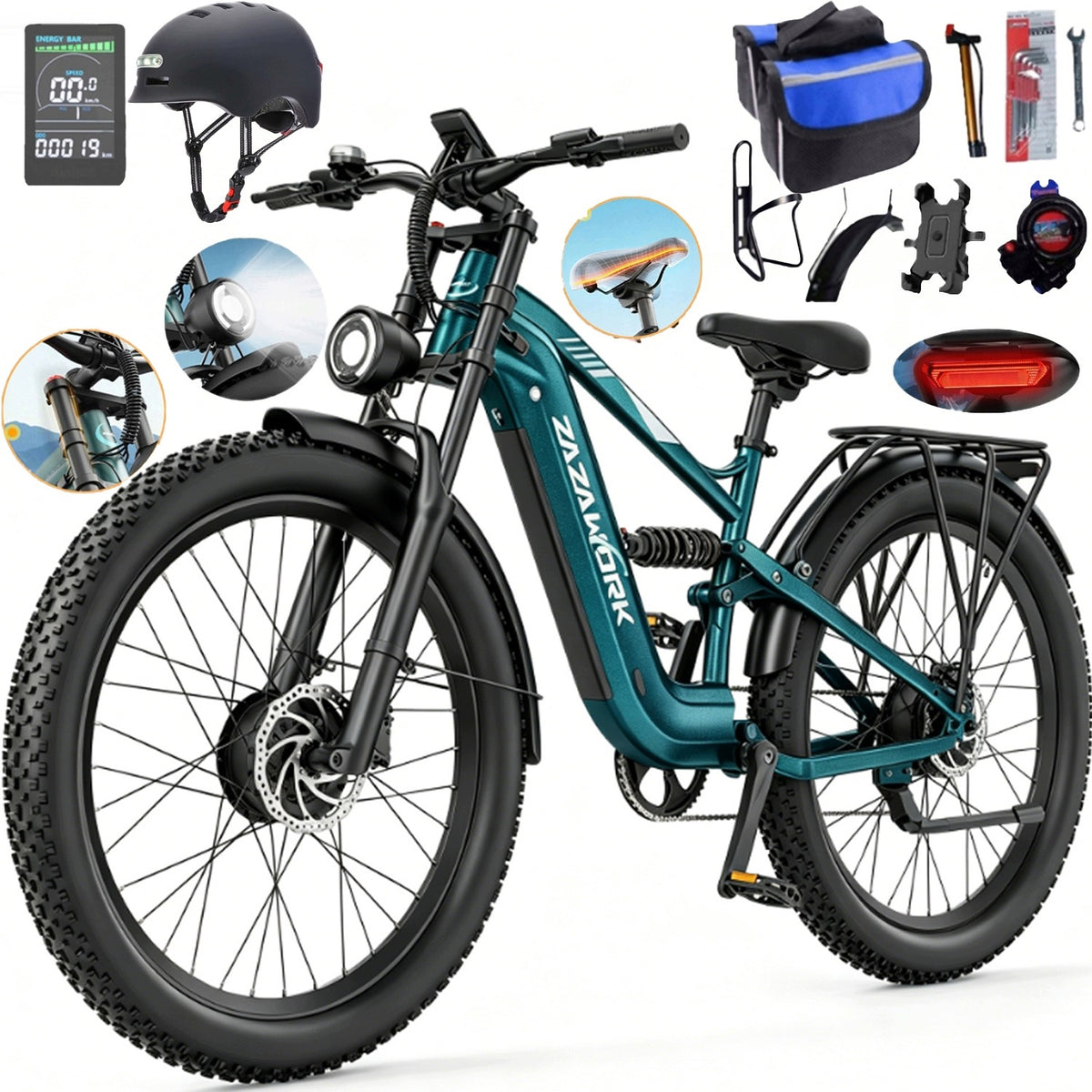 ZAZAWORK CF500 PRO 2026 Adult Electric Vehicles 20AH 2000W 50km/h