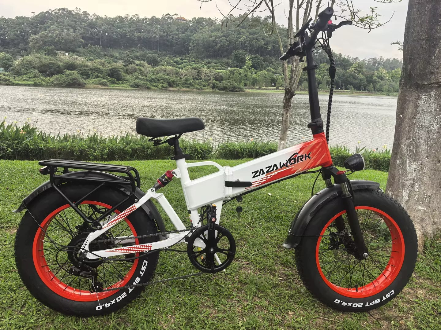 ZAZAWORK Electric Vehicle Folding 1500W 20AH 45KM/H Thick Tyre 20*4.0" Packaging status original