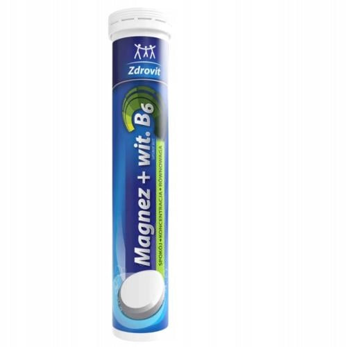 ZDROVIT MAGNESIUM + VITAMIN B6, 24 EFFERVESCENT TABLETS