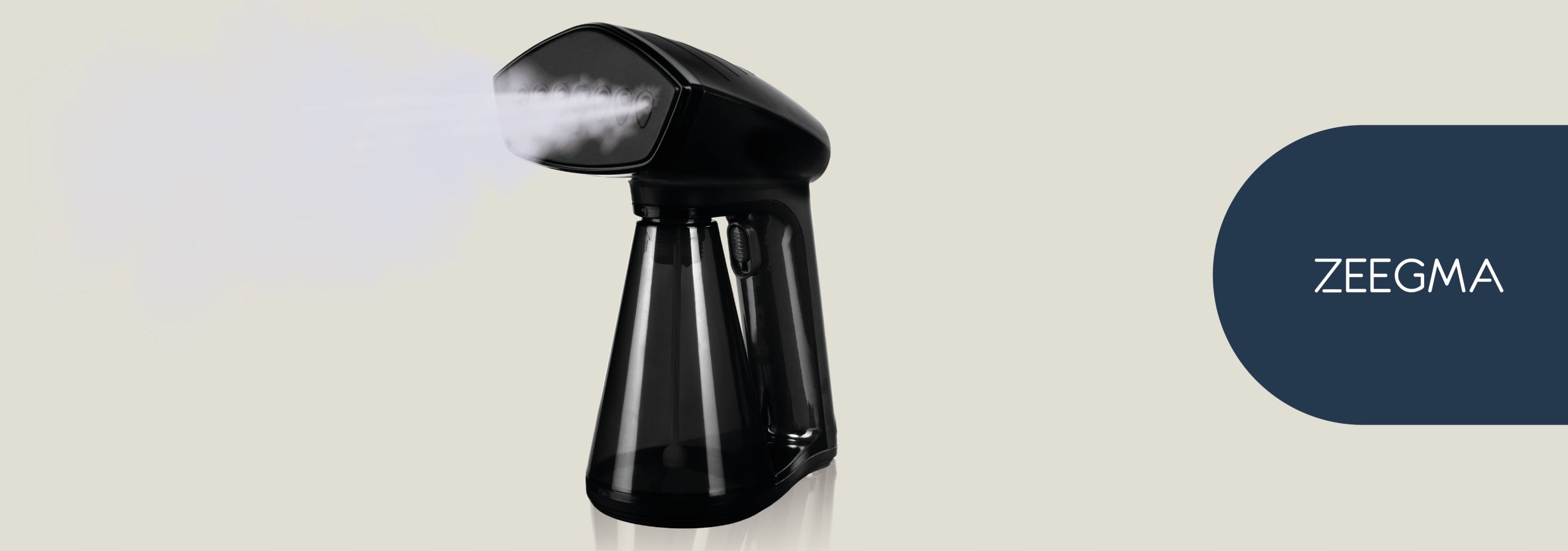 ZEEGMA CLOTHES STEAMER MANUAL STEAMER 1600W STEAM ADJUSTMENT Dominant color black