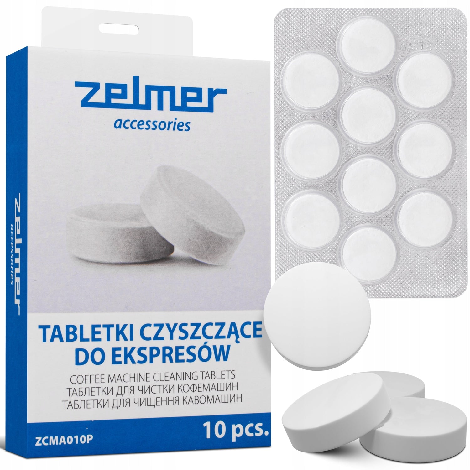 ZELMER CLEANING TABLETS FOR UNIVERSAL COFFEE MACHINES REMOVE COFFEE RESIDUES