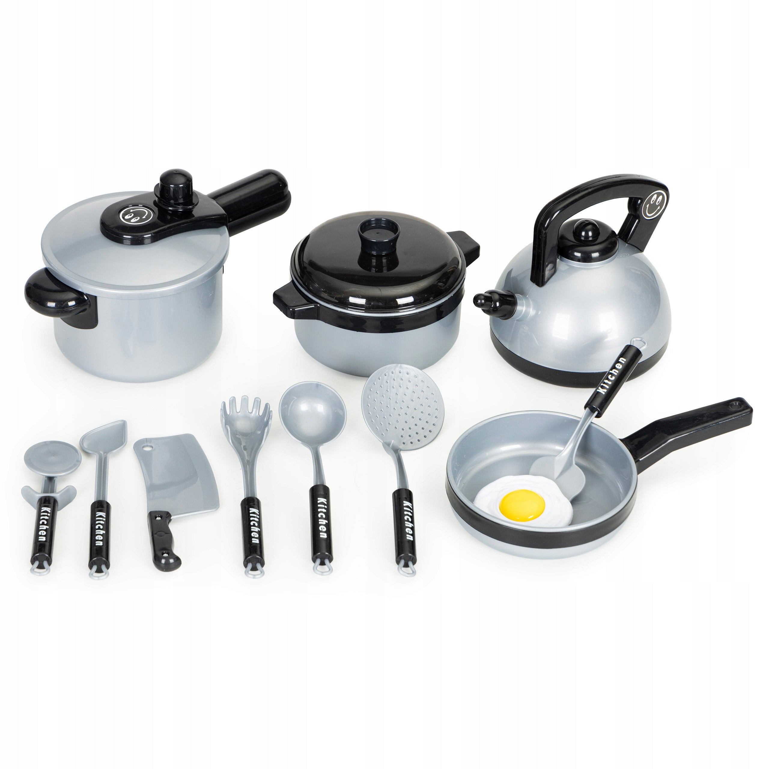 Virtuvės puodų ir aksesuarų rinkinys vaikams Multistore HC469252, 14 vnt.