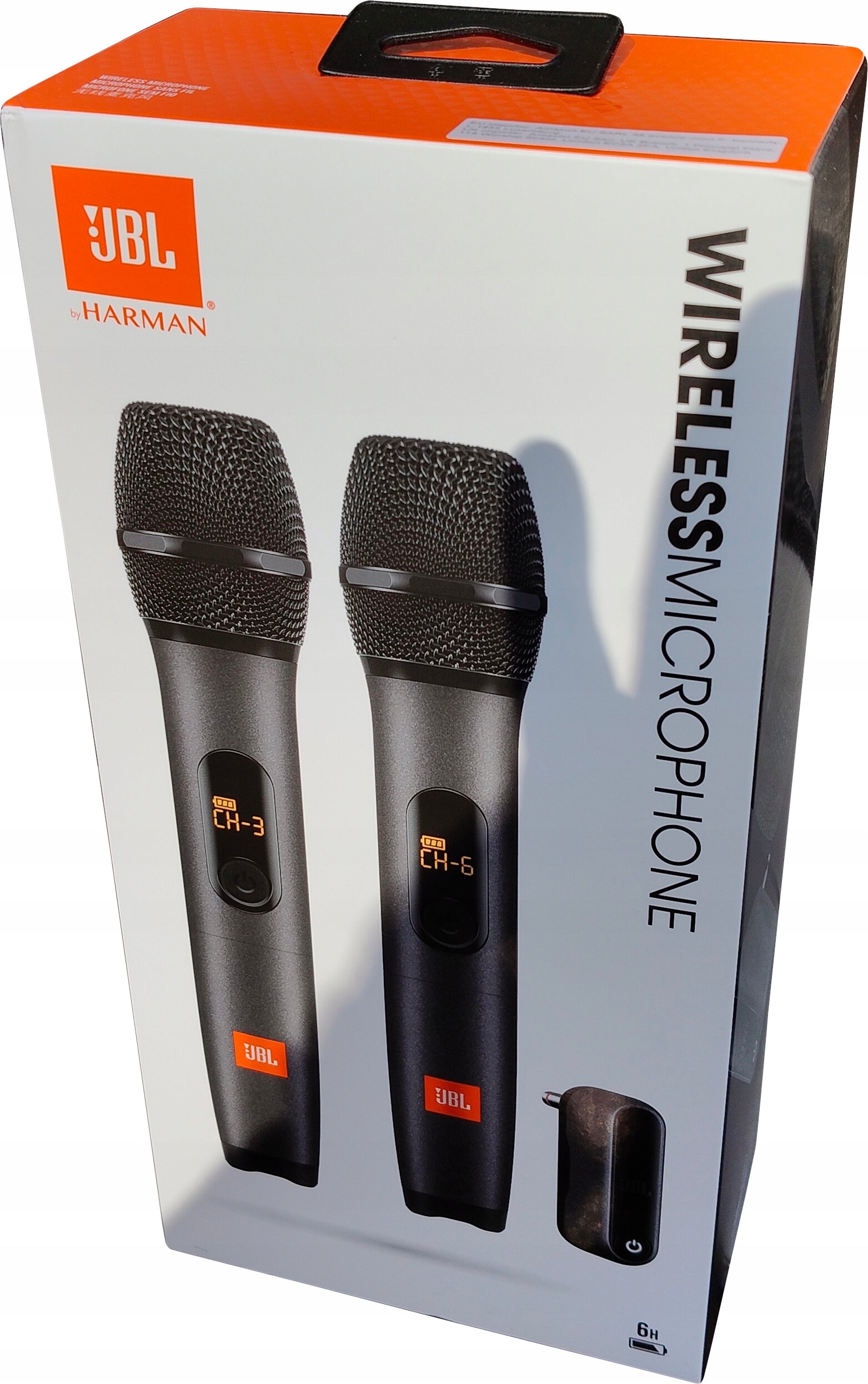 Mikrofonai ir laidas JBL PartyBox On-The-Go, 2 vnt